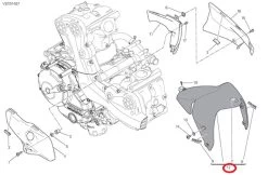 Ducati Front Mudguard Assembly Red