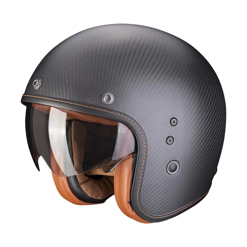 Scorpion Belfast Evo Carbon Solid Motorhelm - Afbeelding 3